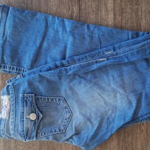 True Religion Section Row Seat. World tour Women's‎ Boot Cut Jeans Size 27